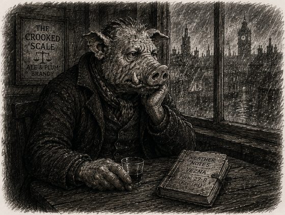 Root at the tavern window